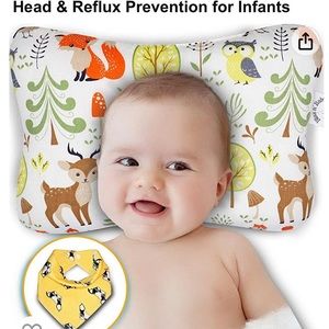 Bliss n' Baby Head Shaping Pillow - Flat Head & Reflux Prevention for Infants